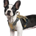 rabbitgoo Tactical Dog Harness for Small Dogs, No Pull Service Pet Vest - color: Brown Camo, size: S(Chest:16.1"-31.5",Neck:15.4"-21.6",Back:7.1")
