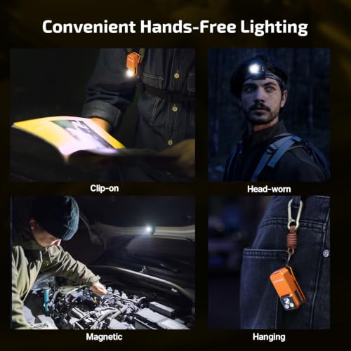 OLIGHT Oclip Pro Rechargeable EDC Clip-on Flashlight, Orange - color: Orange