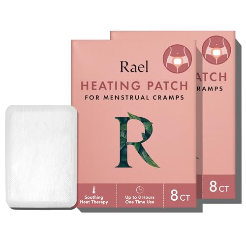 Rael Thin Herbal Heating Patches, Feminine Period Care for Cramps (16 Ct) - size: Small (16 Count)