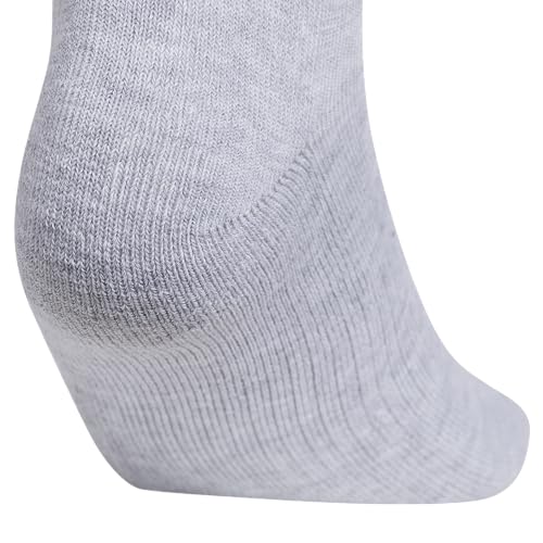 adidas Women's Athletic Cushioned Quarter Ankle Socks 6 Pairs - color: Cool Light Heather/Clear Pink/Dark Blue