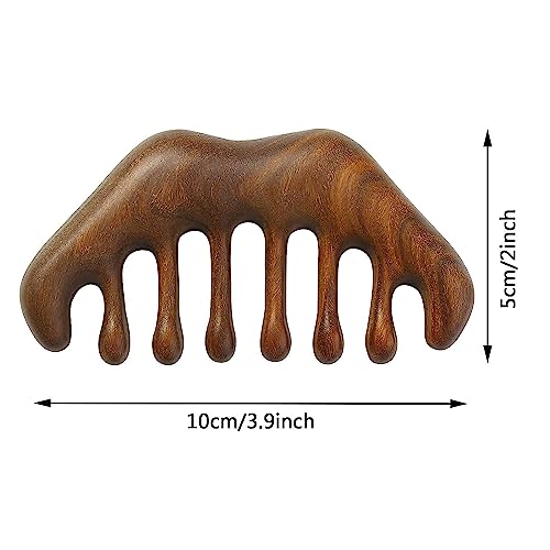 OULIGET Massage Wooden Comb,Wide Tooth Hair Comb, Scraping Scalp Massage - style: Wooden Comb