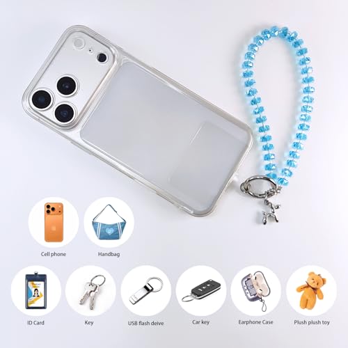 C.J.M.K Beaded Phone Wristband, Lanyard Chain - color: 01-pink