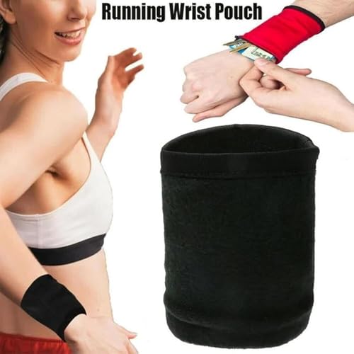 Sports Wrist Wallet, Workout Wallet Women Men Wrist Pouch with Zipper for Outdoor Travel Walking Running Hiking Jogging, for Small Essentials Keys, ID Cards, Cash, Napkin Sports Accessories
