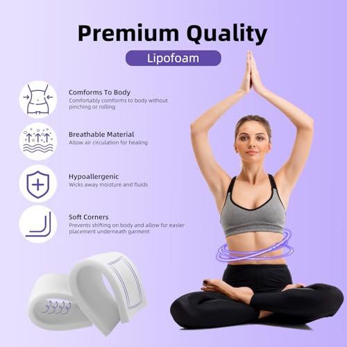 5 Pack Lipo Foam - Post Surgery Ab Board for Use with Post Liposuction Surgery Flattening Abdominal Compression Garments Liposuction Foam Pads for Recovery 8" X11