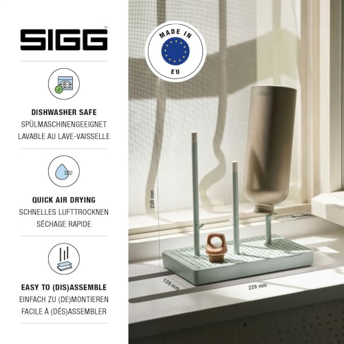 Sigg Drying Rack Elara Lagoon Bottle Drying Rack, Light Green - color: lagoon