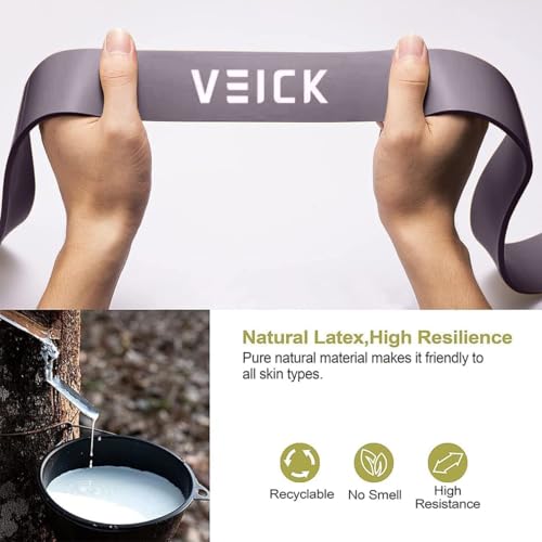 VEICK Pull Up Assist Resistance Bands for Home Gym - color: Green/Purple Set of 4