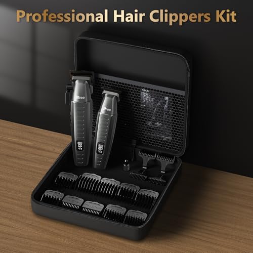 Ufree Cordless Hair Clippers for Men, Professional Barber Clippers Set - size: 22 Piece Set