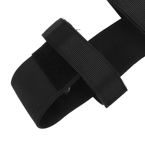 Nylon Water Bottle Holder with Adjustable Strap – Secure Anti-Falling Pouch for Hiking, Camping, Backpack Attachment, No Hands Outdoor Bottle Carrier - color: Black