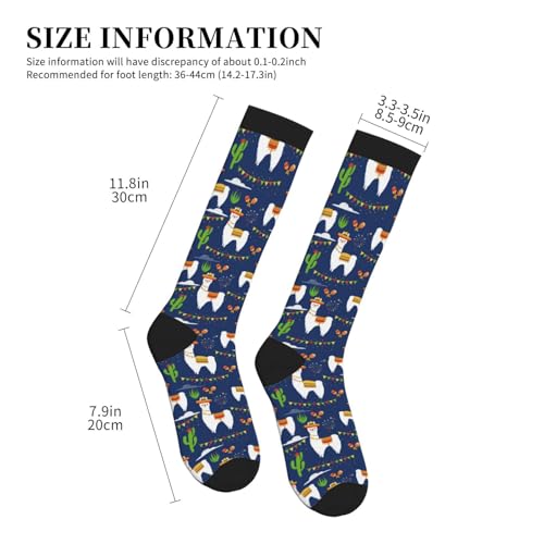 Compression Socks, Unisex 15-20 mmHg Knee High Support Socks - color: Alpaca