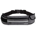 Jueachy Running Belts for Women Waterproof Fanny Pack Running Waist Pouch Phone holder Adjustable Sports Money Belt with Headphone Port - color: Grey