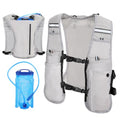 MoKo Running Hydration Vest for Men Women, Lightweight Hydration Pack with 1.5L Water Bladder - color: Light Gray