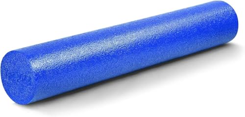 Yes4All Medium Firm Round PE Foam Roller for Pilates, Yoga, Stretching, Balance & Core Exercises - 4 Sizes 12/18/24/36-inch