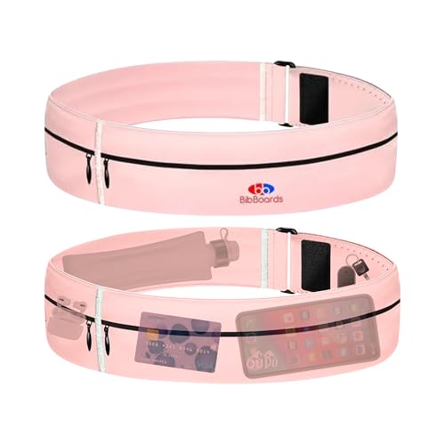 BibBoards Running Belt for Phone, Pink, 38-48 in - color: Pink, style: 44 Inch