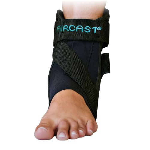 Aircast Airsport Ankle Brace for Chronic Ankle Instability, Sprained Ligaments and Strained Muscles or Tendons | Durable and Comfortable| RIGHT, Large - size: Large (Pack of 1), style: Right Foot
