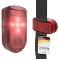 VELMIA Running Light for Runners (2 Pack) for Maximum Safety Through Visibility I Clip On Strobe & Reflective Gear - Dogs, Walking, Bike Taillight, Stroller - color: Ruby Red