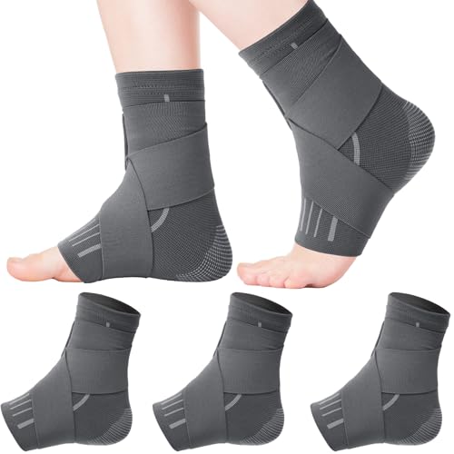 Tarpop 1 Pair Kids Ankle Brace Compression Support,Grey,Small - color: Grey, size: Small