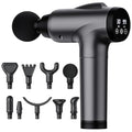 OLsky Massage Gun Deep Tissue 30 Speeds 9 Attachments Handheld (Grey) - color: Grey