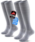 Compression Socks Women & Men for Nurse Travel Flying Running Cycling - color: Grey, size: Small-Medium