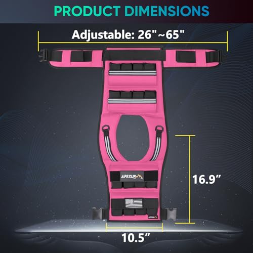APEXUP Weighted Vest Men, Adjustable Weight Vest for Running - color: Pink, size: With Weights-40lbs