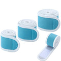 Geiserailie 3 Pcs Compression Wrap Binder Tape with Hook Loop Fastener Straps for Legs, Knees, Ankles, Wrists, Shoulders - size: 2.5" W x 24" L, 2.5" W x 36" L, 2.5" W x 48" L