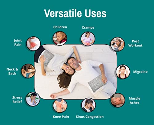 Microwavable Corn Filled Heating Pad and Cold Pack/Washable 100% Cotton Cover (Vines - Black and White, 7.5in W x 11in L) - size: 7.5in W x 11in L, style: Vines - Black and White