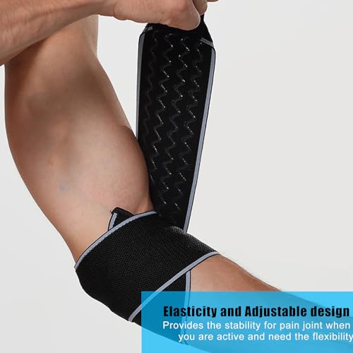 Luwint 60'' Long Elastic Bandage, Anti-slip Compression Wrap for Elbow Ankle Calf, 1 Piece