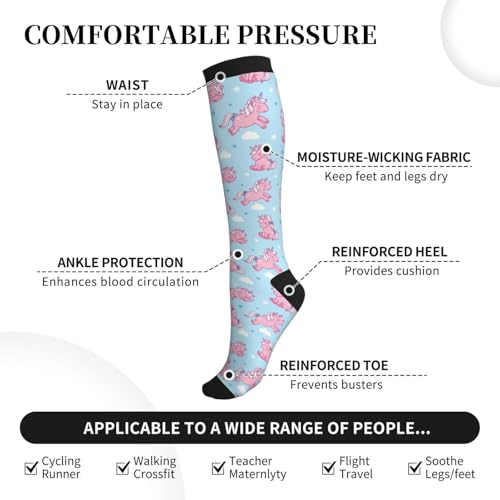 Graduated Compression Socks Knee High For Women Men Athletic - color: 18