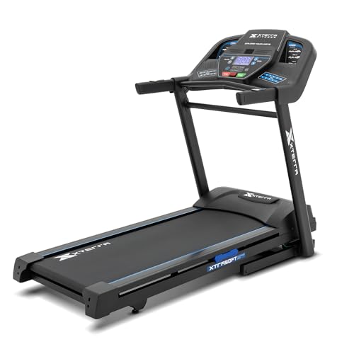 Xterra Fitness Sport Series Premium Folding Smart Treadmill, Handlebar Speed and Incline Controls, Large XTRASoft Cushioned Running Deck, Built-in FTMS-Enabled Bluetooth with XF Connect Fitness App - style: TR65