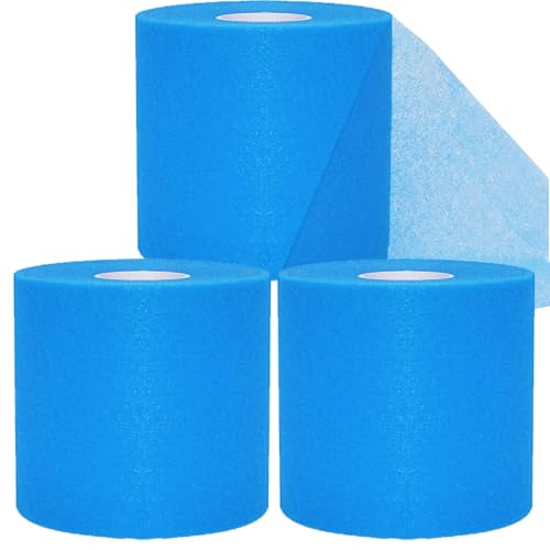 ADMITRY Pre Wrap Tape Athletic,3 Rolls X 22 Yards Blue Prewrap - color: Pre Wrap Athletic Tape Blue(foam)-3 Rolls