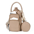 Crossbody Water Bottle Bag with Shoulder Strap for Women,Brown - color: Coffee