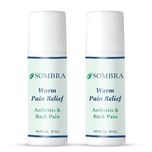 Sombra Warm Pain Relief 3 oz Roll-On - 2 Pack for Arthritis & Back Pain - size: 3 Ounce (Pack of 2)