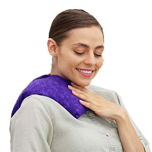 Nature Creation Microwaveable Herbal Heating Pad - Microwave Heating Pad for Neck and Shoulders, Cold & Hot Pack, Heat Pack Warming Pad, Microwavable Heating Pads - Pack of 1 (Purple Marble) - style: Purple Marble