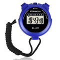 Vicloon Digital Timer, Simple Sport Timer with Large Display, Single Lap Split Stopwatch, 12/24 Hour Clock Alarm Date for Coaches Kids Training Swimming Running (Blue) - color: Blue