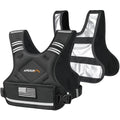 APEXUP Adjustable Weighted Vest, 4-10lb/12-18lb/20-32lb Vest with 6 Ironsand Weights and Large Pocket, Weight Vest for Men Women Strength Training, Running, Walking - color: Black-with Waterproof Layer, size: 4-10lbs