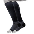 OS1st FS6+ Performance Foot/Calf Sleeves for Plantar Fasciitis pain relief, heel pain, shin splints and arch support (Black, Small) - color: Black