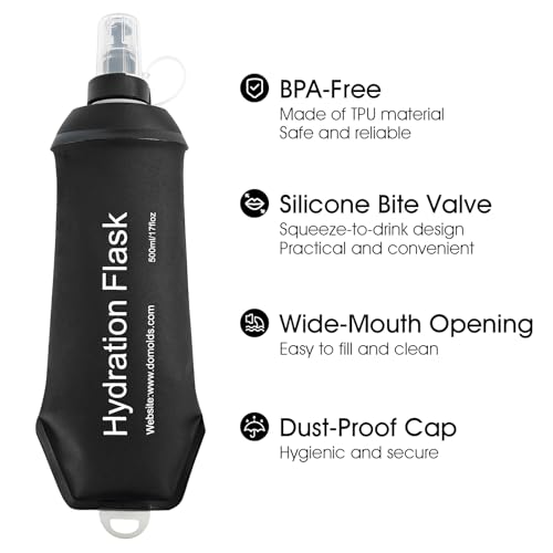 GUYI GYGYL Soft Flask, Collapsible Water Bottle for Sports, 250ml Black - color: 250ml Black