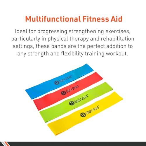 Body Sport Loop Resistance Bands - color: Red, size: Heavy Resistance, Red