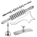 ONUEMP 5-in-1 Stainless Steel Massage Therapy Tools - Ice Gua Sha Lipedema - size: 5pcs Board Kit
