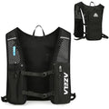 Azarxis Running Water Bottles Flask BPA Free Leakproof Hydration Vest Packs Waist Belt Replacement for Triathlon Marathon Hiking Cycling Climbing Runner - color: #2 Black (7L) - Only Running Vest