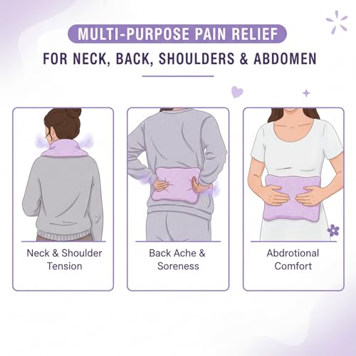 Premium Microwave Heating Pad - Soft Fabric for Muscle Comfort & Relaxation - Reusable Hot Pad for Neck, Back, Shoulder, and Abdomen