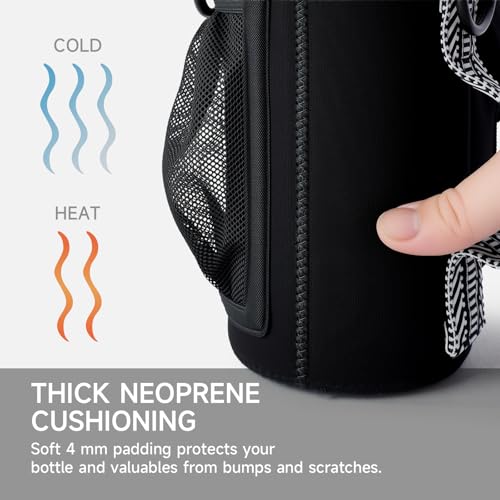 Water Bottle Holder with Strap, Crossbody Carrier for 24–40 oz Bottles