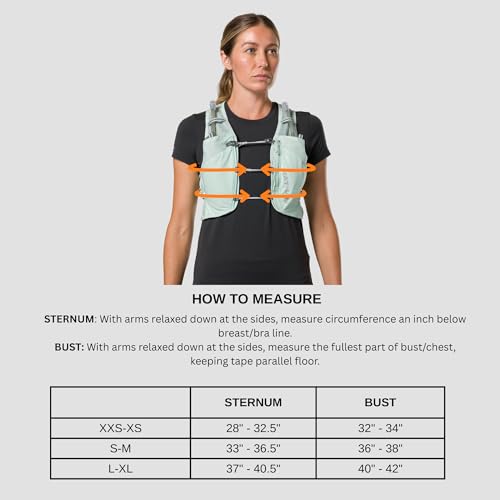 Nathan Women's Hydration Vest - Lightweight Mesh, Breathable, 2x14oz Flasks, 2L Bladder, Reflective Vest, Pinnacle Breeze - size: XX-Small-X-Small, style: Surf Spray