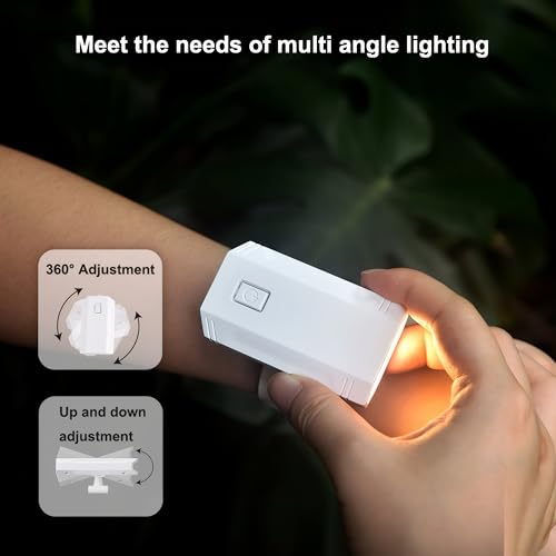 LED Wrist Flashlight, 3 Color temperatures, 360 Degree Adjustable