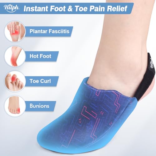 Hilph of Foot Toe Ice Pack Wrap and Foot Ankle Ice Pack Wrap for Pain Relief