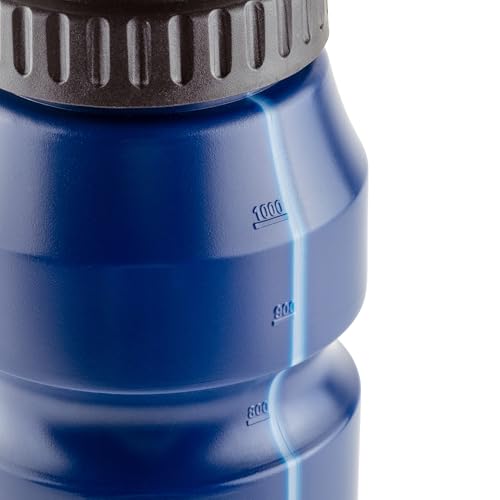 Cannon Sports 1 Liter Sports Water Bottle, 2 Lids, BPA-Free (Navy) - color: Navy