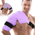 Comfytemp Shoulder Ice Pack Wrap Rotator Cuff Therapy (Large/X-Large) - color: Purple