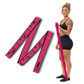 11-Loop Fabric Stretching Resistance Band - color: Pink Single Band 15-45 Lbs