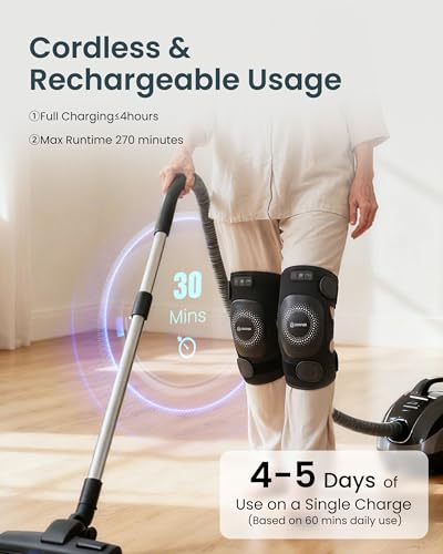 COMFIER FSA Eligible Items, Cordless Knee Massager with Graphene Heat