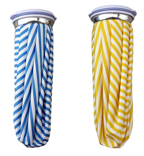 2 Pack Cold & Hot Therapy Pain Relief Ice Water Bag - 9" BPA Free, Leakproof, Stylish Design, 44oz Capacity, Hot & Cold Compress for Headache, Pain Relief by Dependable Industries