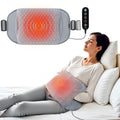 COMFIER Heating Pad with Graphene Heat & Massage for Back FSA Eligible Item - color: Dark Grey